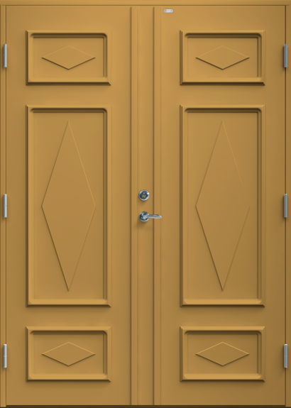 Ockragul ytterdörr Britta tät Par